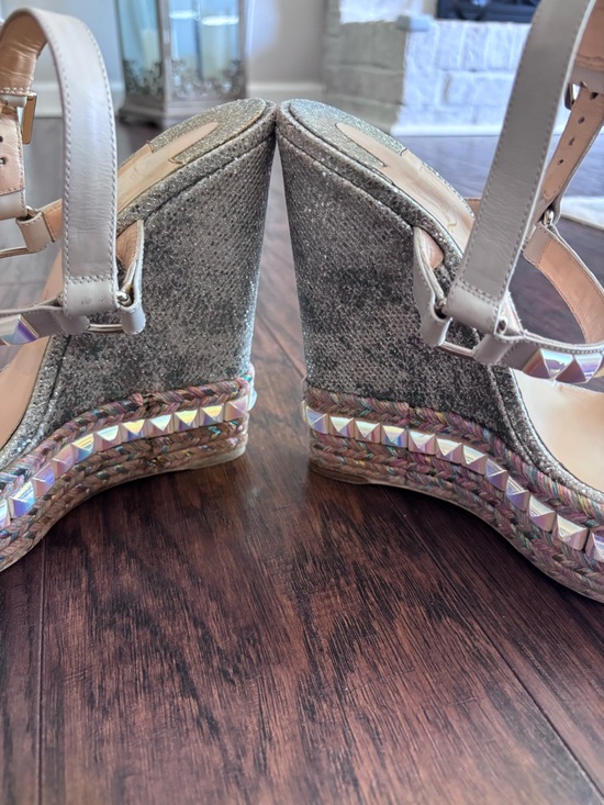 Christian Louboutin Iridescent Studded Platform Sandals main image 12